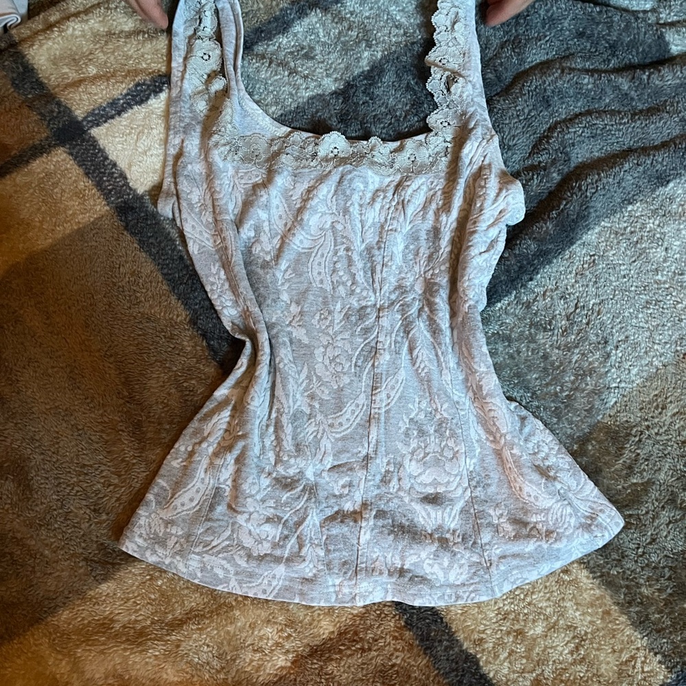 White House Black Market Floral Lace Camisole
